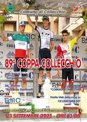Martedì 23 settembre si corre l'89a Coppa Collecchio - G.S. Virtus Collecchio